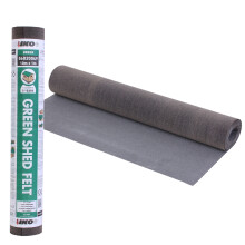 (Green (10m x 1m)) Heavy-Duty Standard Grade Mineral Shed Roofing Felt With 13mm Pack of 50 Galvanized Roofing Nails