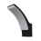(No - No Sensor) Litecraft Bengle Curved Outdoor Wall Light - Black 7