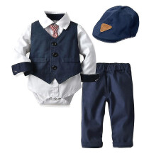 (90) Baby Boy Suits Outfit, 5pcs Boy Formal Clothing Outfit Children Toddler Suits