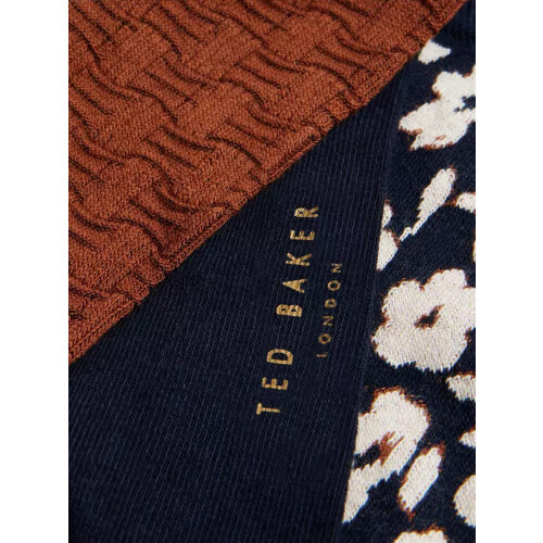 Ted Baker (Navy, One Size) Ted Baker Mens Crew Socks 3 Pack Gift Set 2