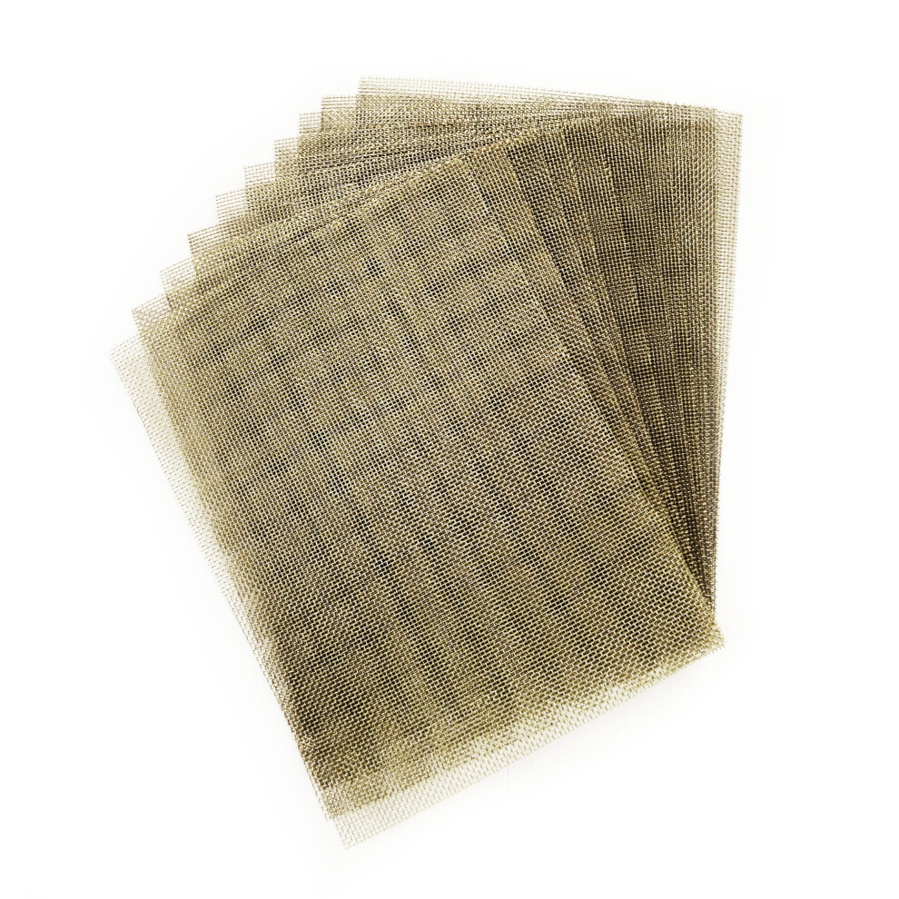 The Mesh Company 2mm Hole Stainless Steel Rodent Mesh - 0.56mm Wire I 10 LPI - 300mm x 210mm x 10