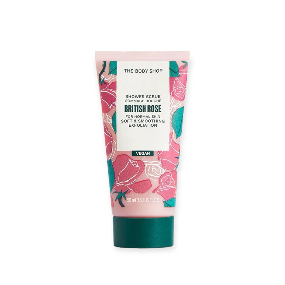 The Body Shop British Rose shower scrub 50ml