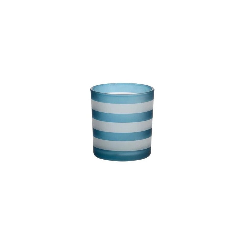 Yankee Candle Coastal Stripe Votive Dark Blue Holder
