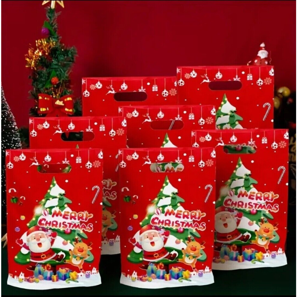 Small Christmas Gift Bags Pack Of 10