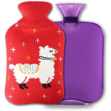 Hot Water Bottles Hot Water Bottle, 2 Liter PVC Water Bag with Knit Cover Durable Hot Water Bag Reusable
