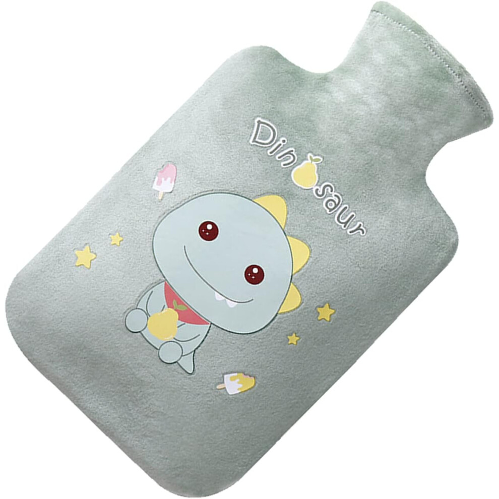 Veeki Hot Water Bottle Hot Water Bag With Plush Cloth Cover Cartoon Hot Cold Pack For Pain Relief Hot Cold Therapy 1L Pvc