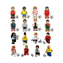 (16pcs set) Football Player Building Block Set Mini Figure Toy