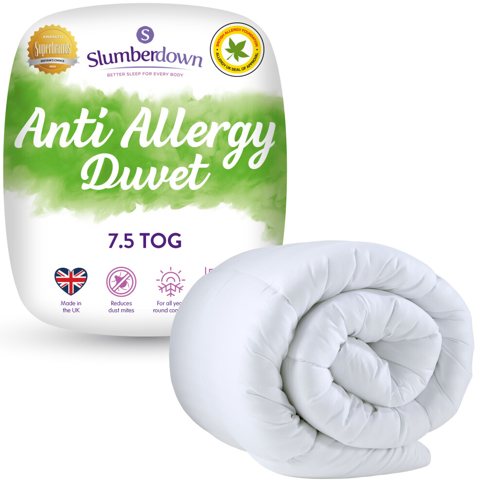 (Single) Slumberdown Anti Allergy 7.5 Tog Duvet