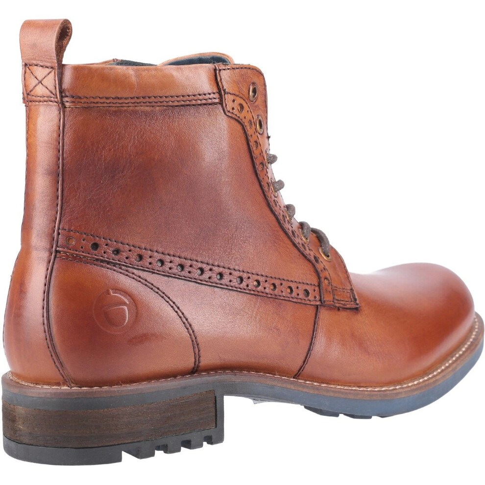 (Brown, 7 (Adults')) Cotswold Dauntsey Grain Leather Men's Tan Boots