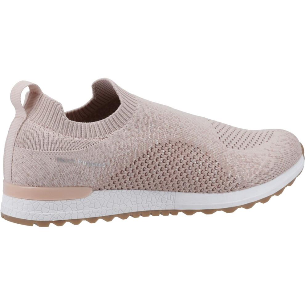 (Pink, 3 (Adults')) Hush Puppies Ennis Textile Women's Blush Trainers