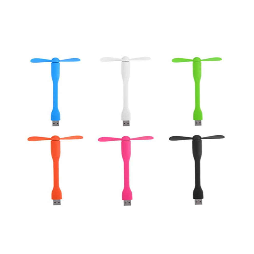 6 Pack Usb Mini Fan Silent Flexible Portable Cooling Cooler Quiet Travel Compatible Any Colors Portable Fans