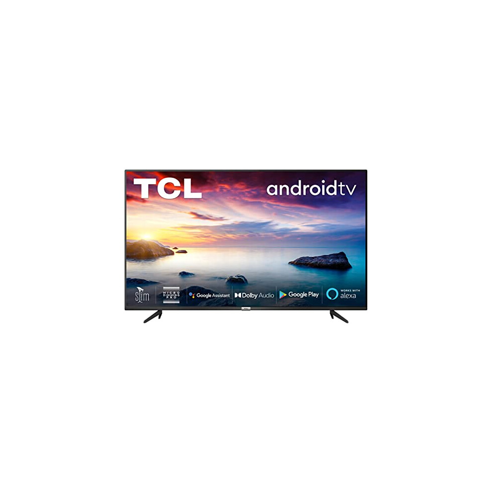 TCL 50P615K 50 Inch 4K Ultra HD Smart Android TV with Freeview Play, HDR10, Micro Dimming Pro, Prime Video, Netflix, YouTube, Dolby Audio, Bluetooth,