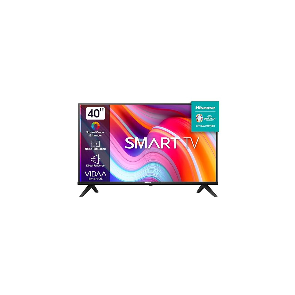 Hisense 40A4K TV 101,6 cm (40") Full HD Smart TV Wifi Noir, Operating System VIDAA