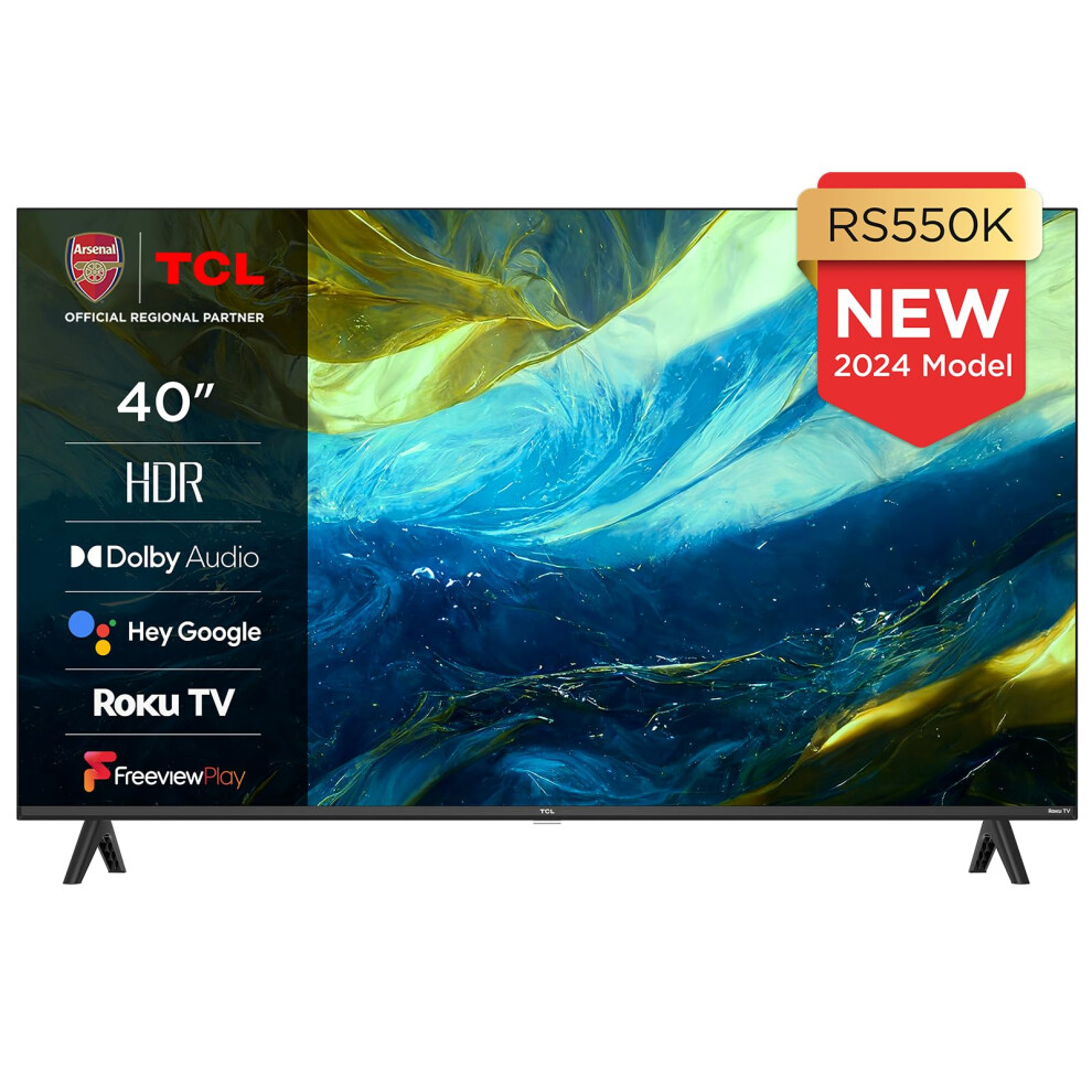 TCL 40RS550K 40-inch Roku TV, Full HD, HDR, Smart TV