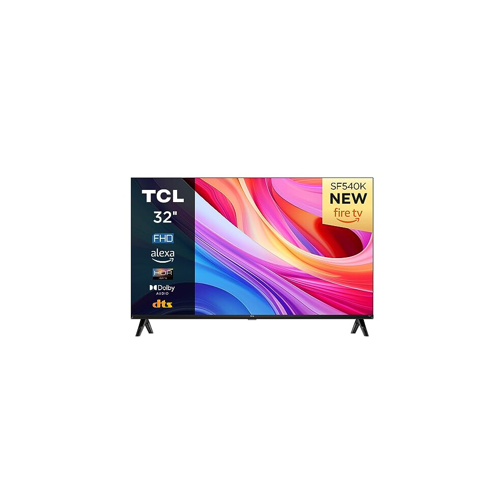TCL 32SF540K 32 inch FHD Fire TV with OS7 Smart television - HDR & HLG-Dolby Audio-DTS Virtual X/DTS-HD-Metal Bezel-less-Dual-band Wifi 5-with Fire OS