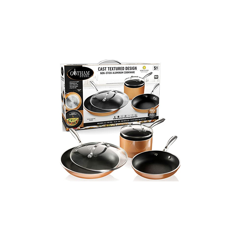 GOTHAM STEEL 2913 Cookware, Aluminum, Copper