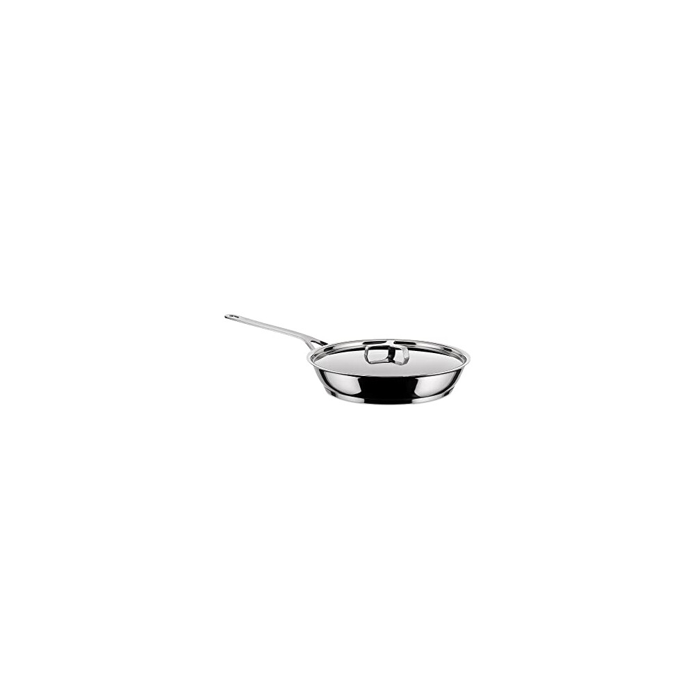 Alessi Pots&Pans Frying Pan, Stainless Steel, 28 cm, (AJM110/28)