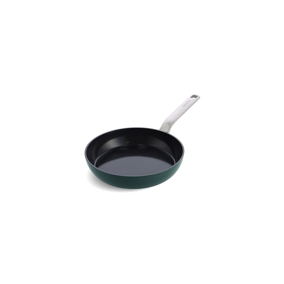 GreenPan Evolution Hard Anodized Healthy Ceramic Non-Stick 24 cm Frying Pan Skillet, PFAS-Free, Induction, Oven Safe, Pine Green