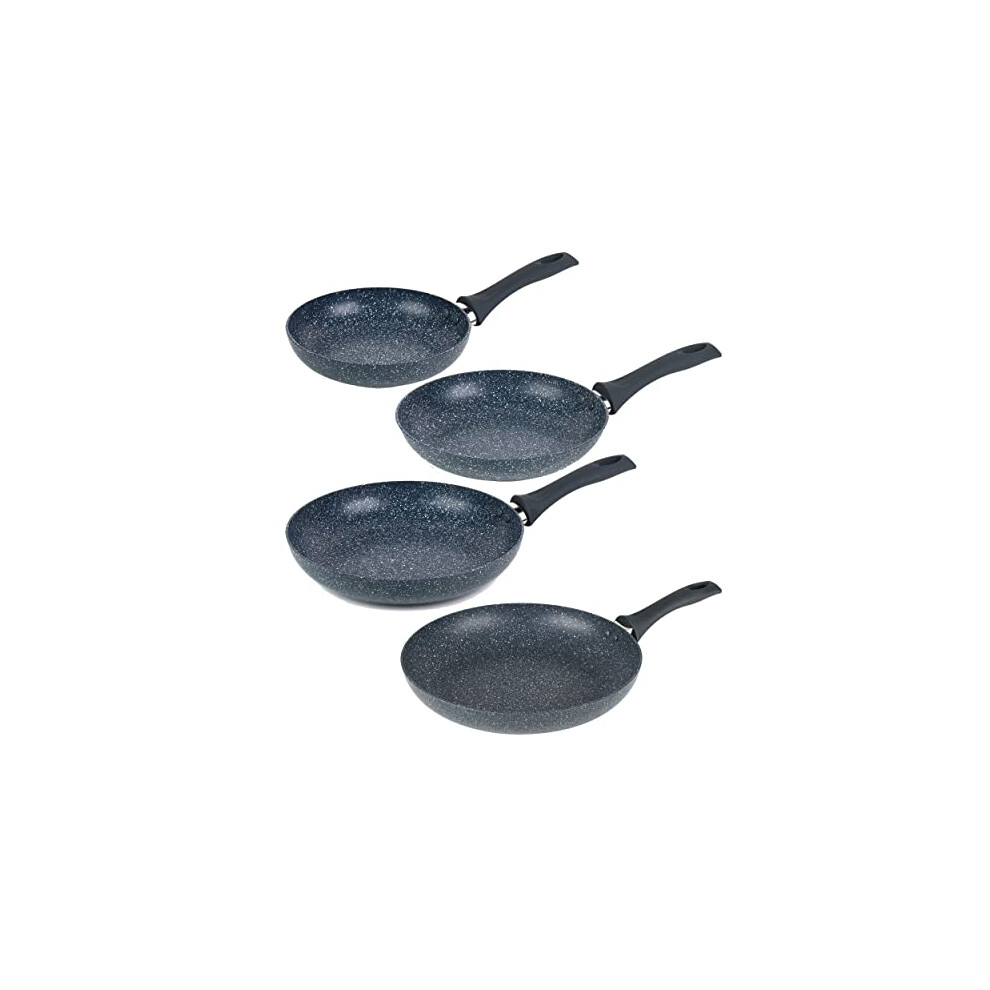 Russell Hobbs COMBO-8165A Frying Pan 4-Piece Set, NightFall Stone Collection, Non-Stick Dual Layer, Pressed Aluminium, Induction Hob Suitable, Healthy-image-OPC-PFNX2ZW-NEW