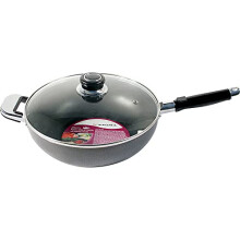 26CM Non Stick Aluminium Wok Set Saucepan Frying STIR PAN Chinese Cooking Asian