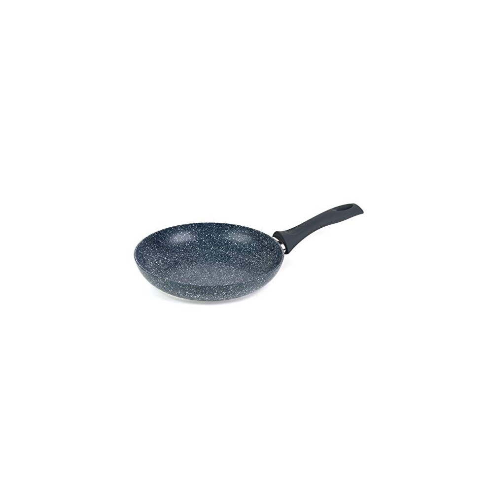 Russell Hobbs Nightfall Stone 24cm Frying Pan | Pressed aluminium body, 2 layer non stick interior, induction base, Bakelite handle, blue marble finish, PFOA free coating - Image 6