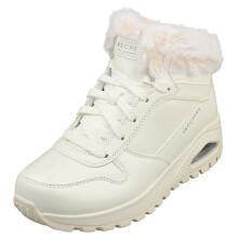 (5) Skechers Uno Rugged Fiesty Winter Womens Fashion Boots in White