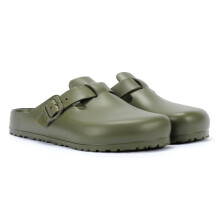 (Green, 7.5 (Adults')) Birkenstock Boston EVA Men's Khaki Clogs