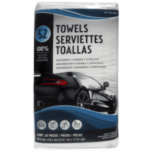 Unitex Cotton White Terry Cleaning Towels 52 Pack