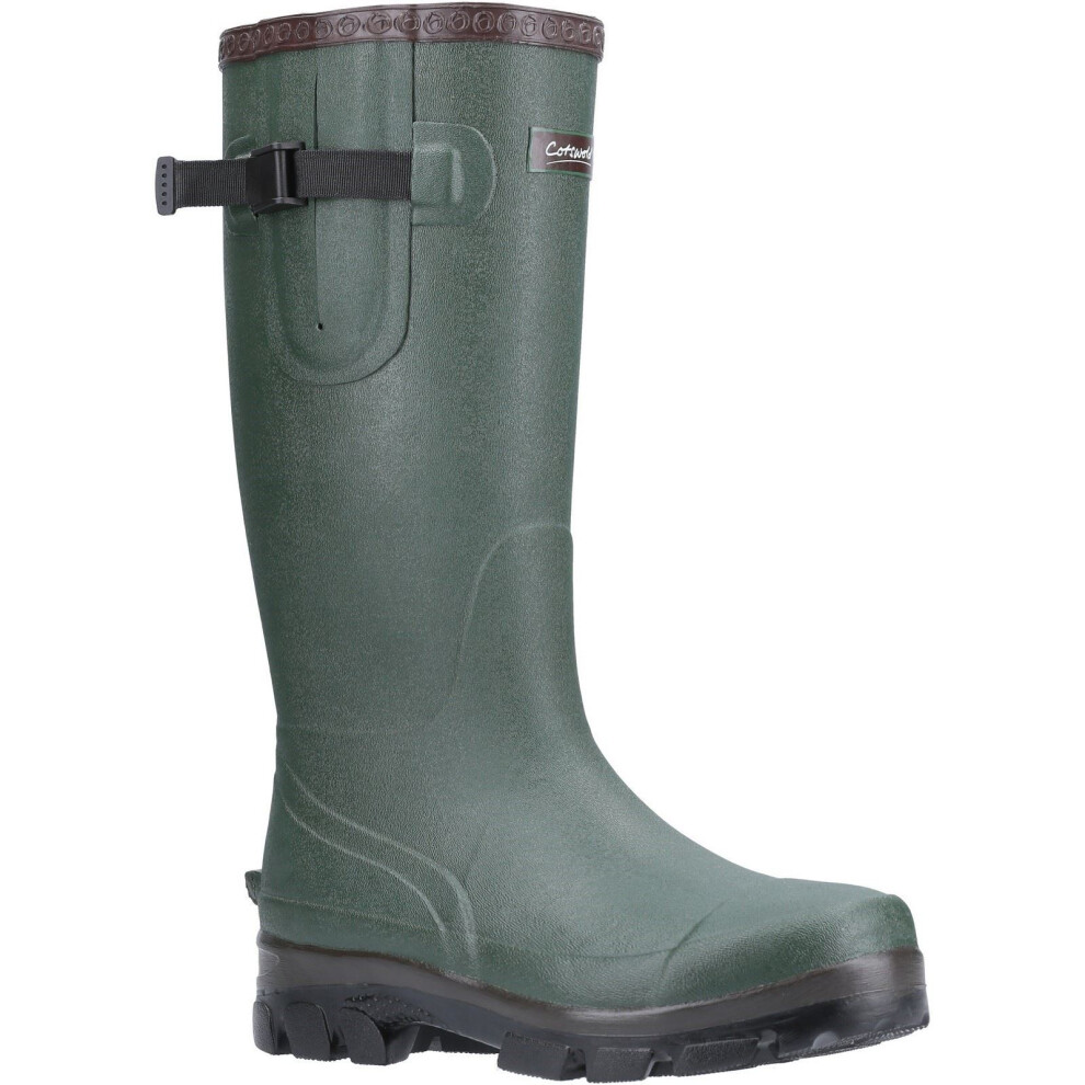 (Green, 5 (Adults')) Cotswold Grange Neoprene Green Wellington Boots