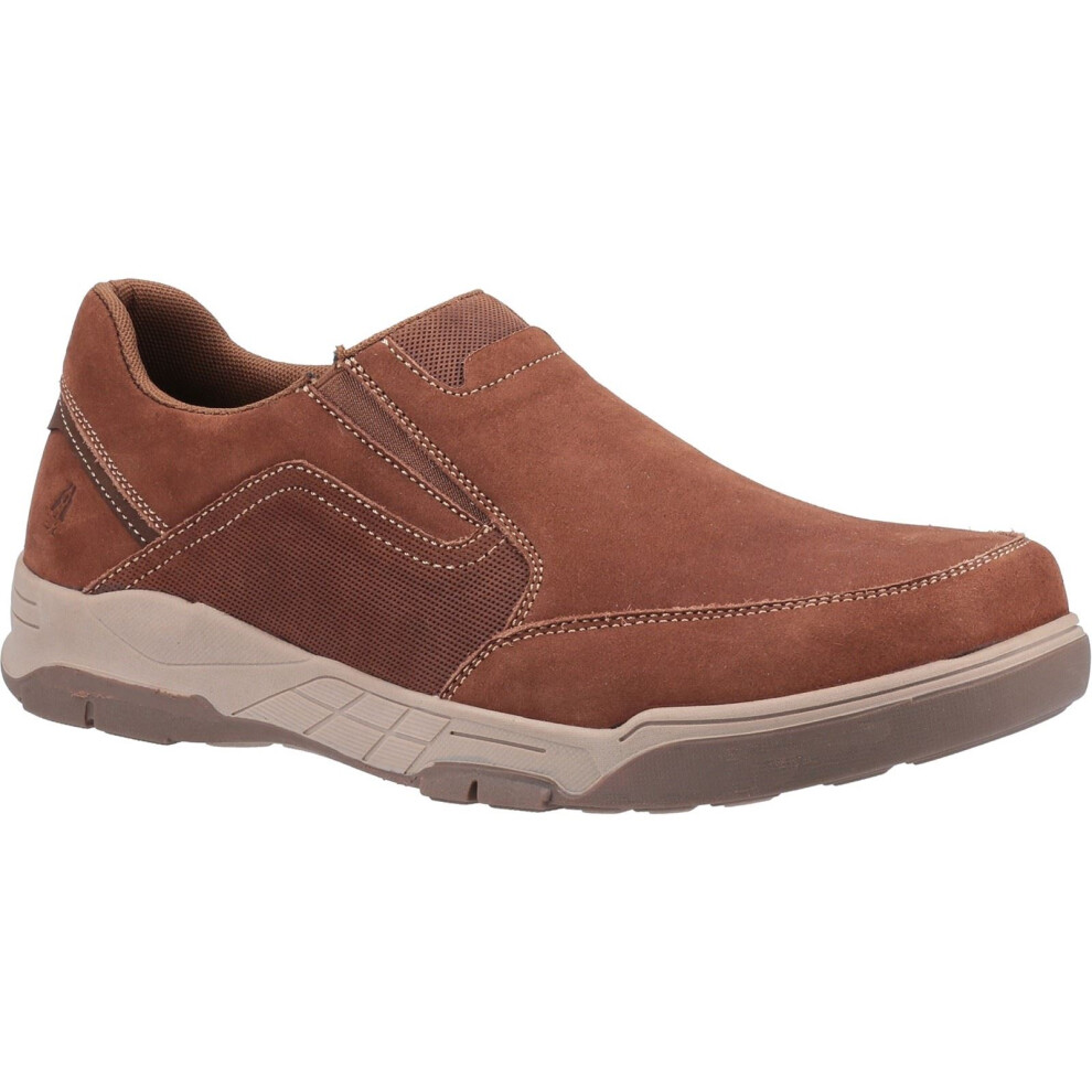 Hush Puppies (, 9 (Adults')) Fletcher Leather Men's Tan Loafers Brown