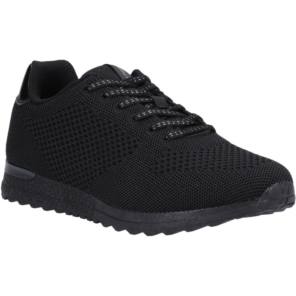 Hush Puppies (Black, 4 (Adults')) Katrina Textile Women's Black Trainers