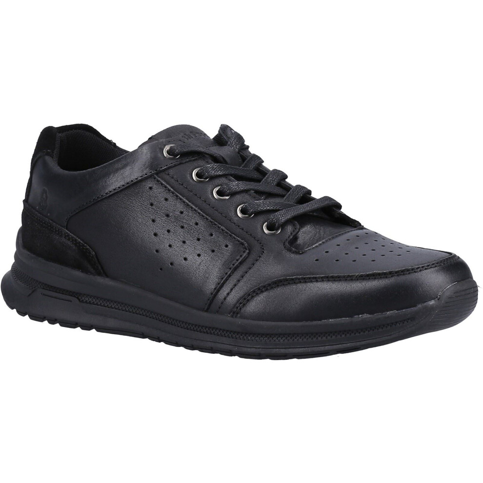 Hush Puppies (Black, 11 (Adults')) Joseph Leather Men's Black Leather Lace-Up Shoes