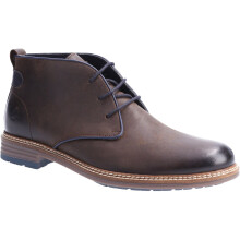 (Brown, 7 (Adults')) Hush Puppies Jonas Chukka Leather Men's Brown Boots
