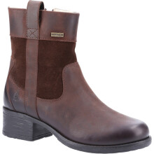 (Brown, 3 (Adults')) Hush Puppies Saskia Leather Women's Brown Boots