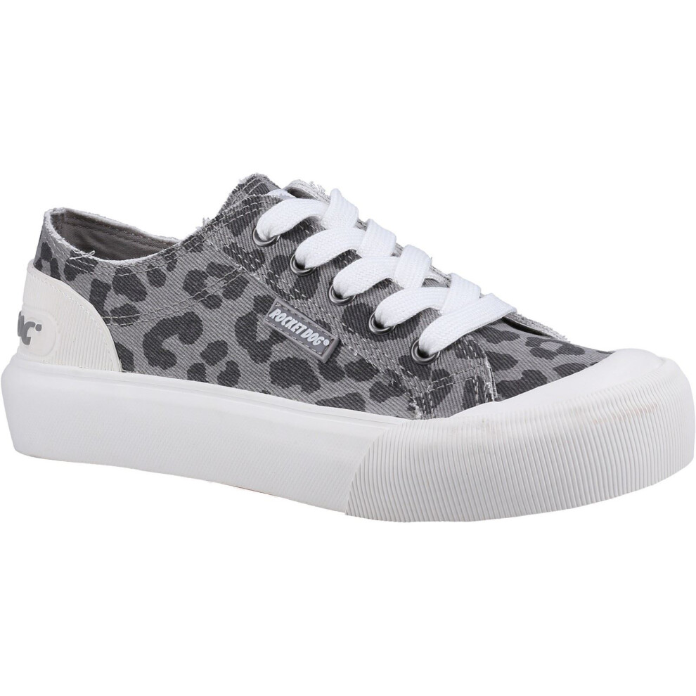 Grey Leapord Print 'Jazzin Plus' Ames Shoes