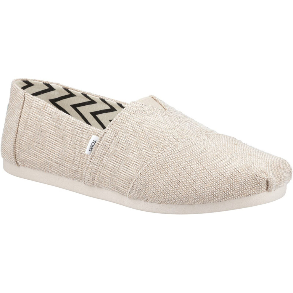 (Brown, 12 (Adults')) TOMS Alpargata Jute Men's Natural Undyed Espadrilles