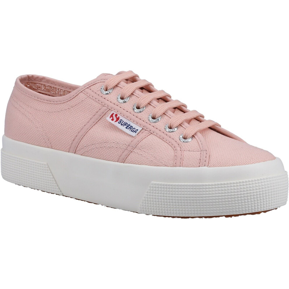 (Pink, 5 (Adults')) Superga 2740 Platform Cotton Women's Pink Blush Trainers