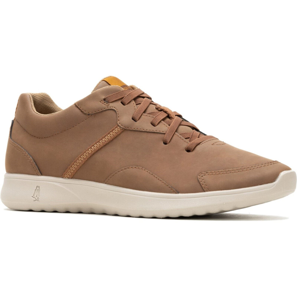 (Brown, 8 (Adults')) Hush Puppies The Good Leather Men's Cognac Trainers