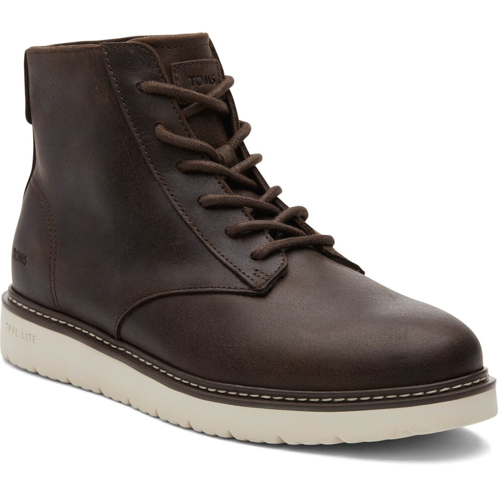 Toms (Brown, 7 (Adults')) Navi Trvl Lite Ranger Leather Men's Dark Brown Boots