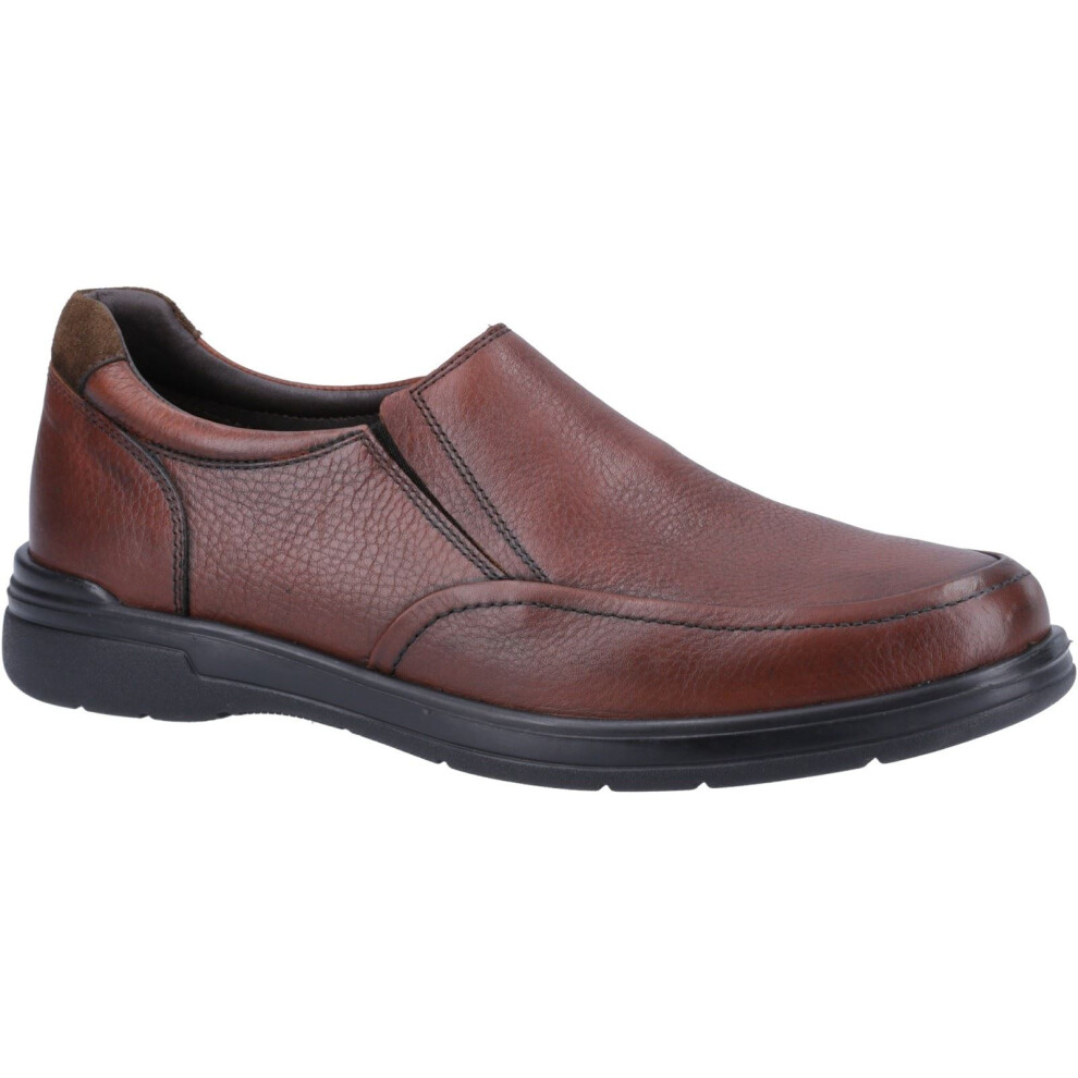 Hush Puppies (Brown, 6 (Adults')) Matthew Leather Men's Brown Loafers