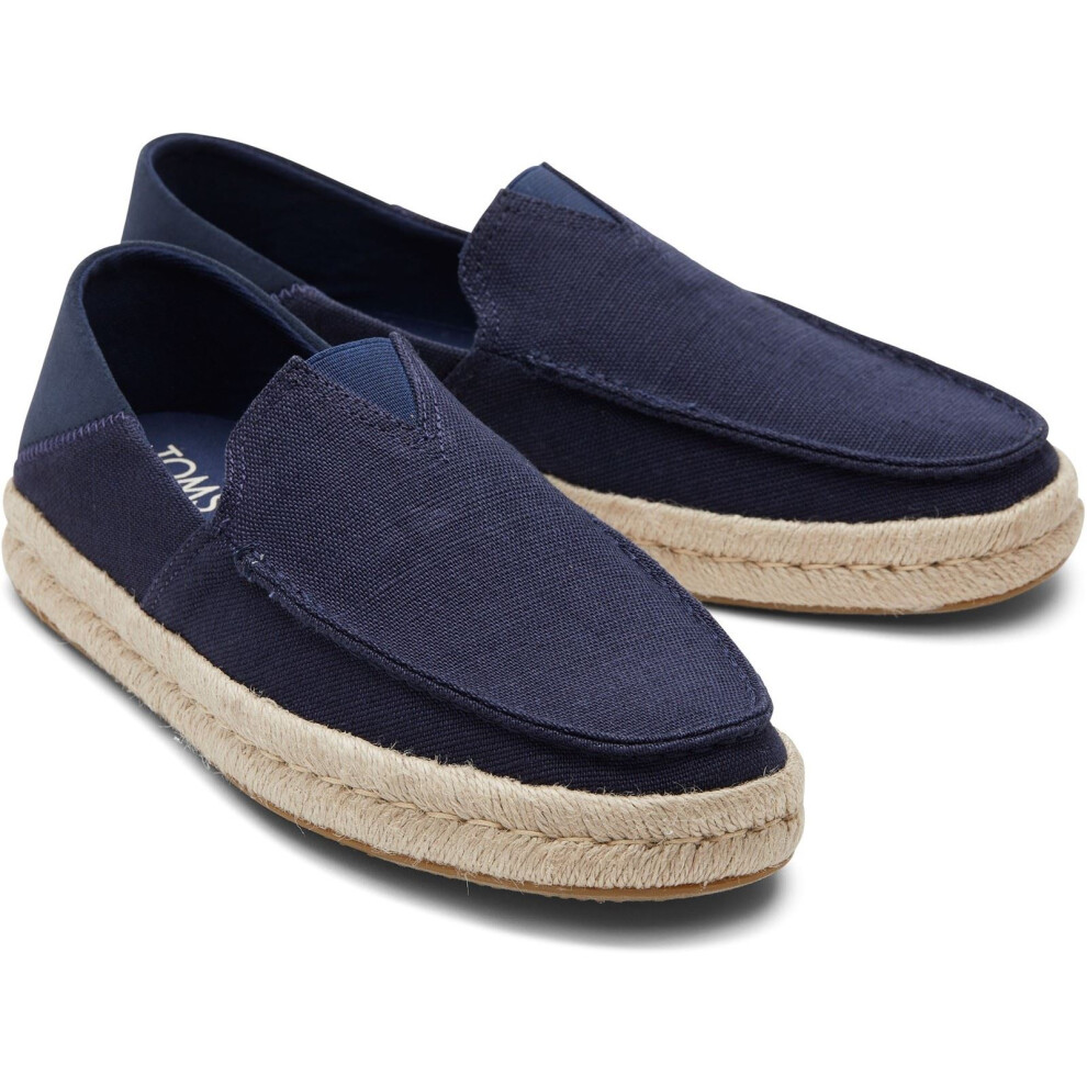 Toms (Blue, 10 (Adults')) Alonso Jute Men's Navy Espadrilles