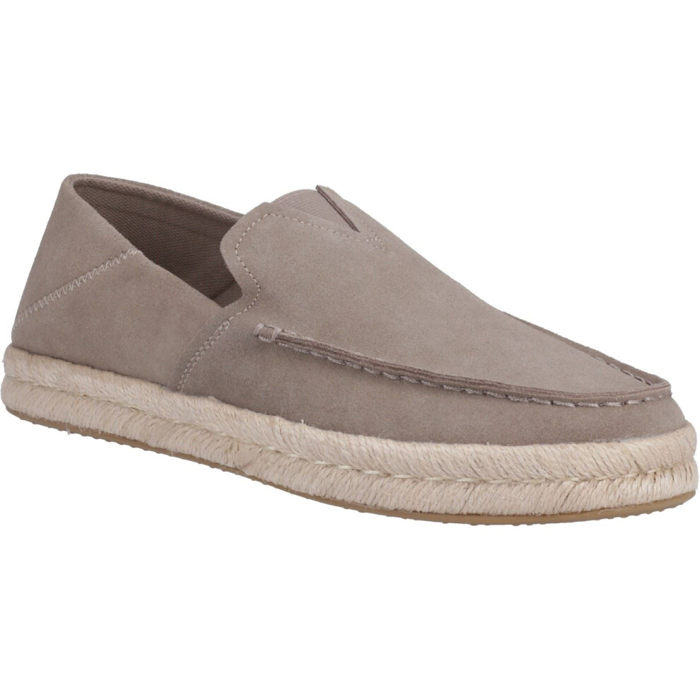 Toms (Grey, 12 (Adults')) Alonso 100% Cow Men's Dune Espadrilles