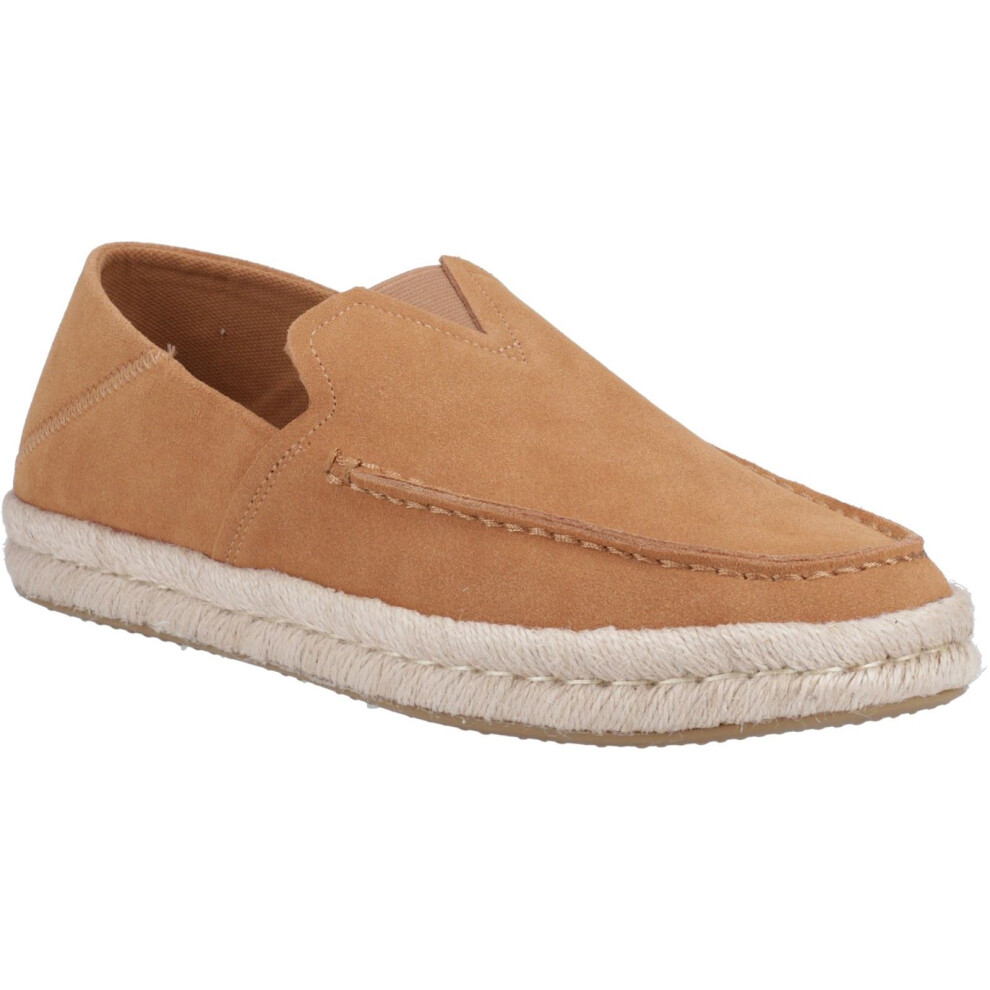 (Brown, 7 (Adults')) TOMS Alonso 100% Cow Men's Tan Espadrilles