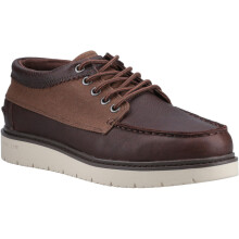 (Brown, 12 (Adults')) TOMS TRVL Lite Forrest Leather Men's Brown Lace-Up Shoes