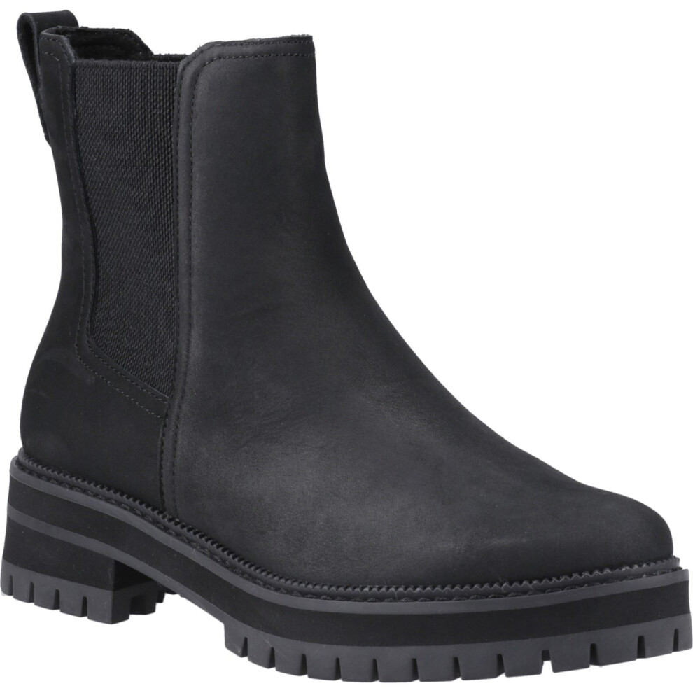 Toms (Black, 7 (Adults')) Bennet Leather Women's Black Boots