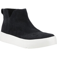 (Black, 6 (Adults')) TOMS Verona Mid Leather Women's Black Boots
