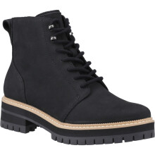 (Black, 8 (Adults')) TOMS Wylder Leather Women's Black Boots
