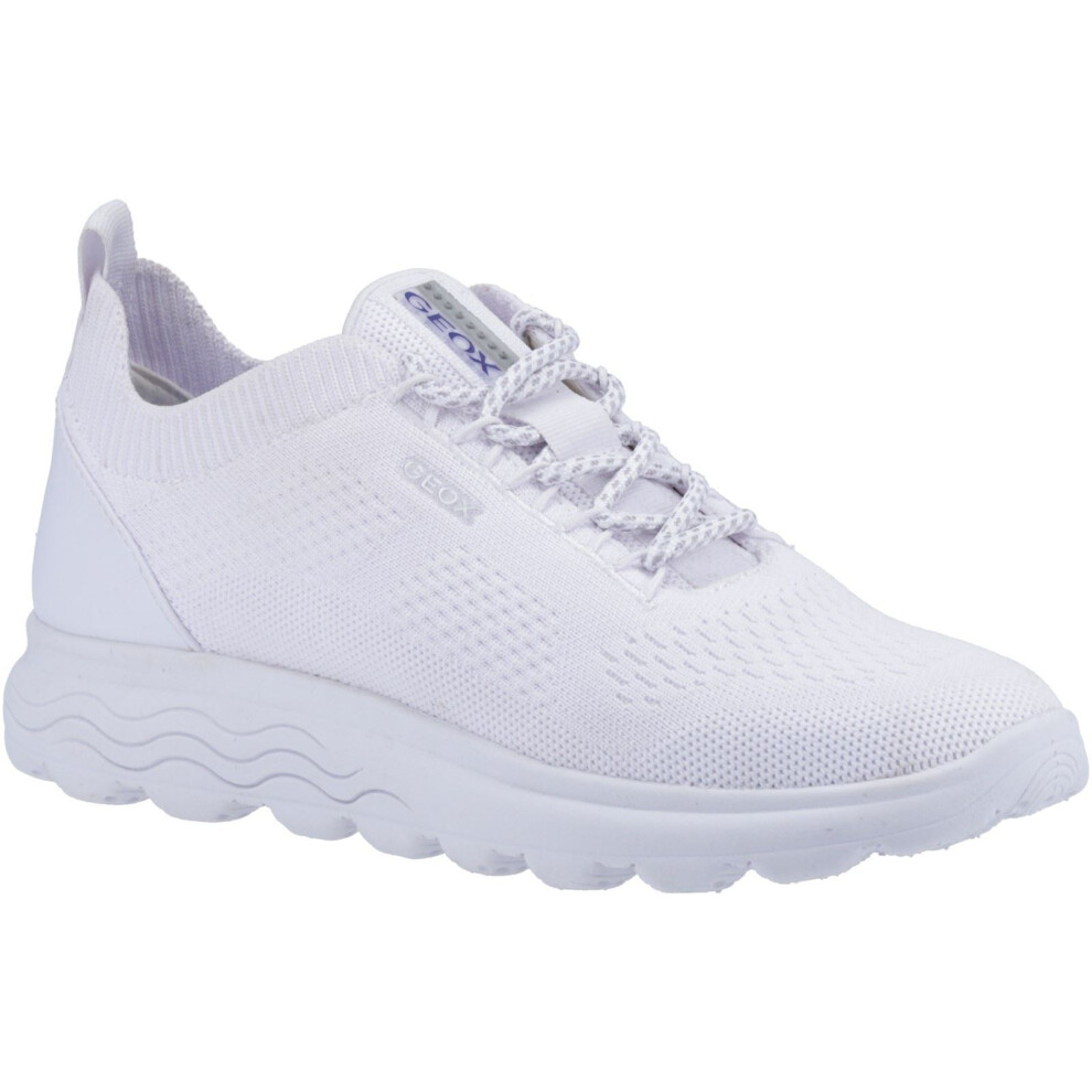 Geox (, 7.5 (Adults')) D Spherica A Leather Women's Trainers White