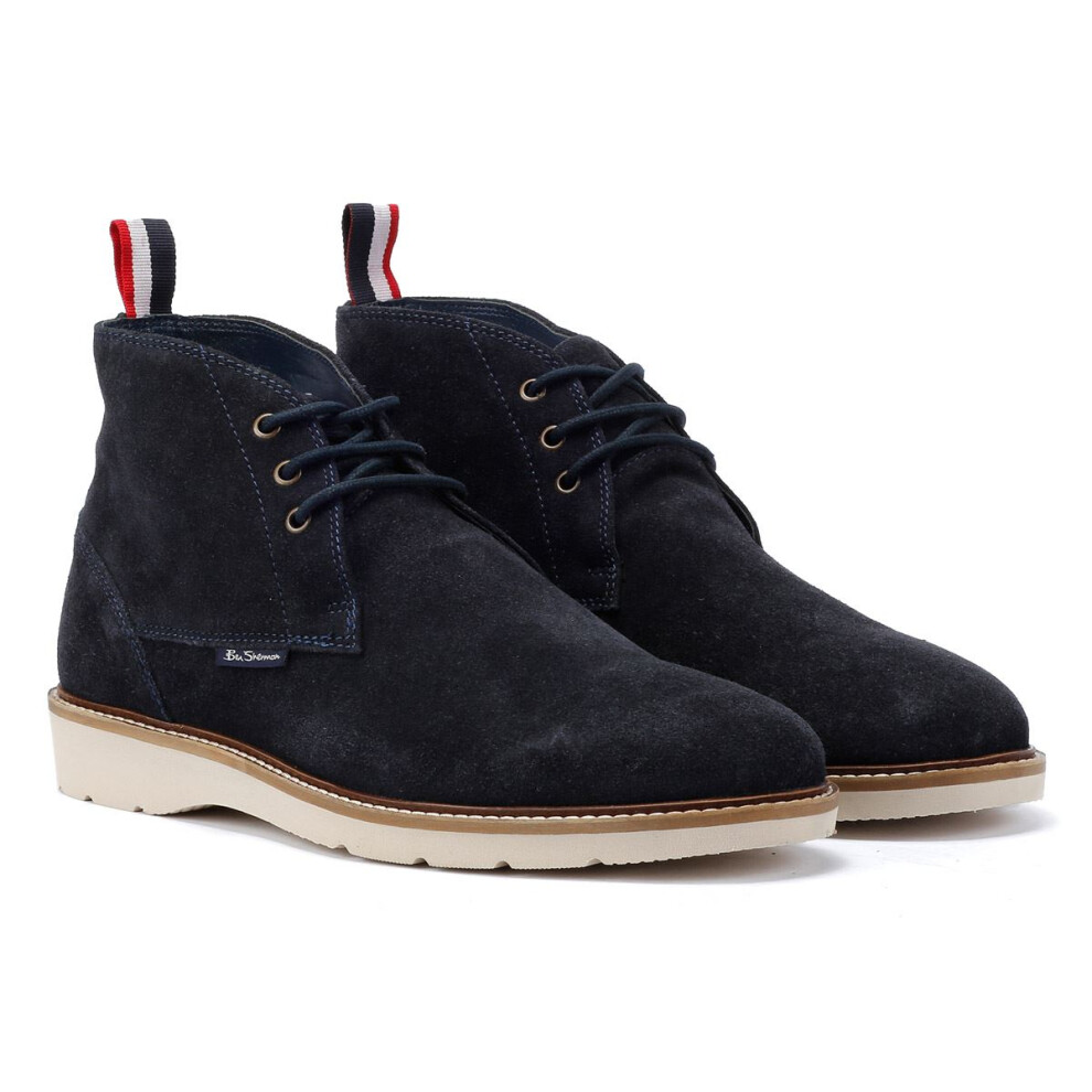 Ben Sherman (, 9 (Adults')) Hampton Suede Men's Navy Boots Blue