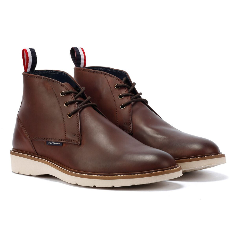 Ben Sherman (, 11 (Adults')) Hampton Leather Men's Burgundy Boots Red